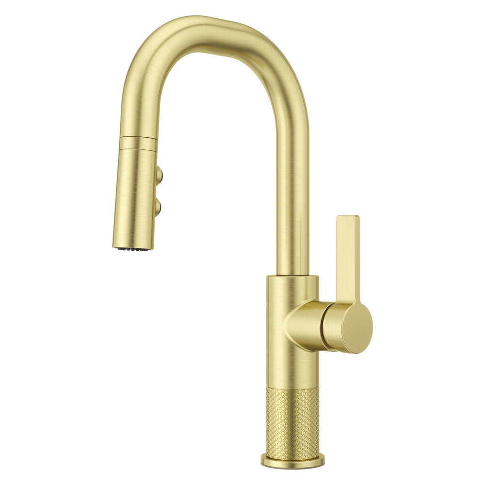 Montay Bar Faucet Pull-Down 1-Handle Brushed Gold