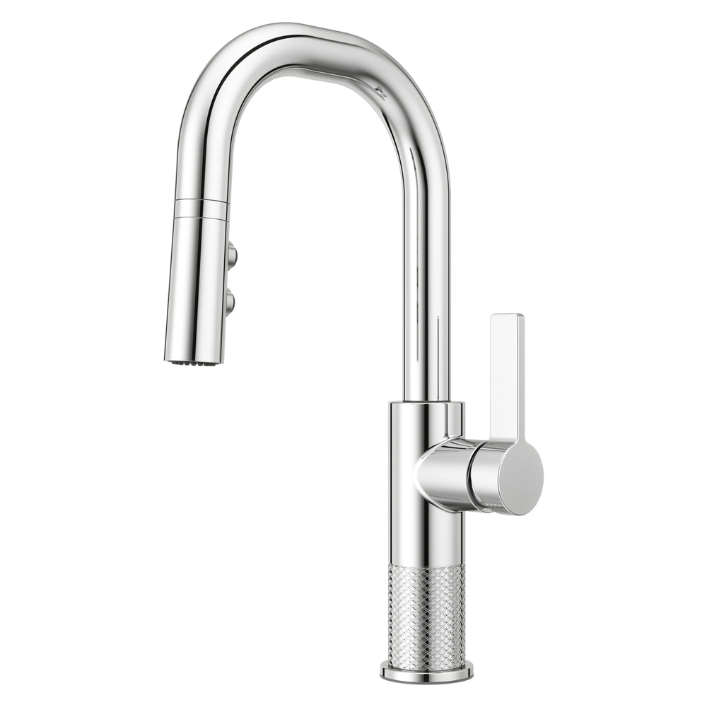 Montay Bar Faucet Pull-Down 1-Handle Polished Chrome