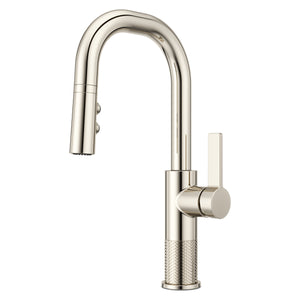 Montay Bar Faucet Pull-Down 1-Handle Polished Nickel