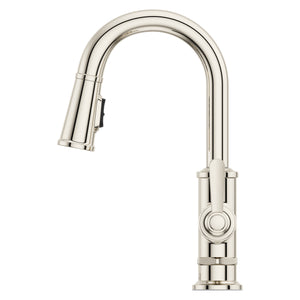 Port Haven Bar/Prep Faucet Pull-Down 1-Handle Polished Nickel