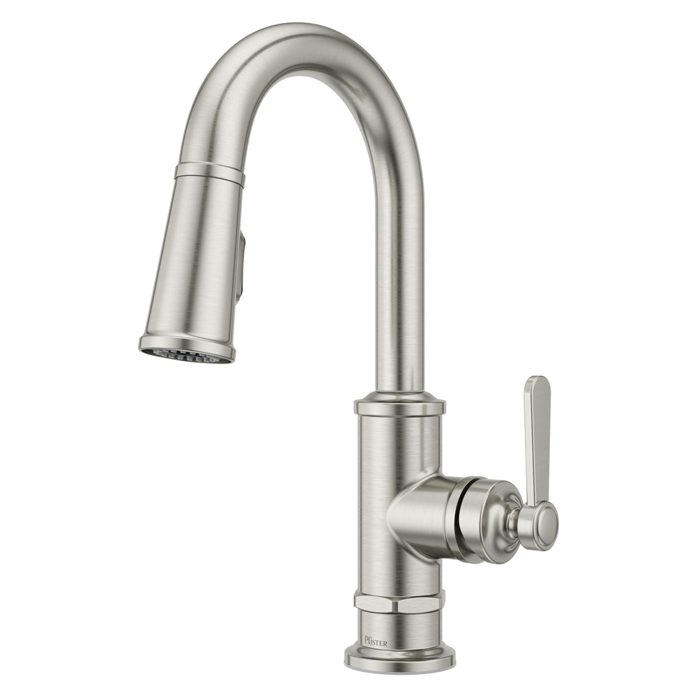 Port Haven Bar/Prep Faucet Pull-Down 1-Handle Stainless Steel