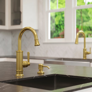 Port Haven Bar/Prep Faucet 1-Handle Brushed Gold