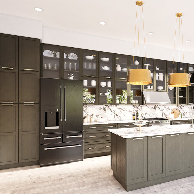 Shop Hampton Pewter Shaker Cabinets