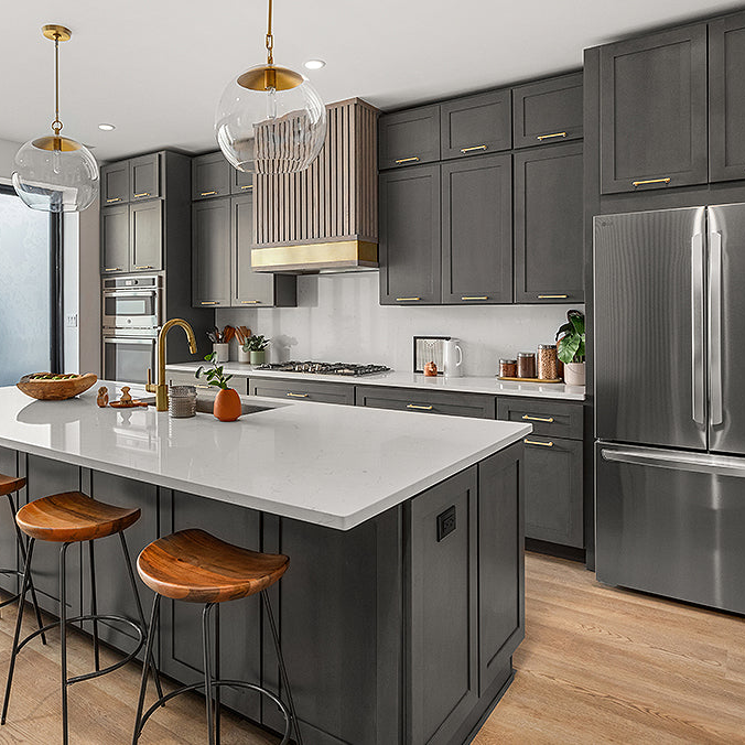 Shop Hampton Pewter Shaker Cabinets