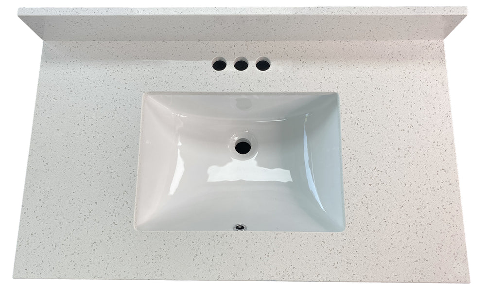 Pronto Vanity Iced White Quartz Top