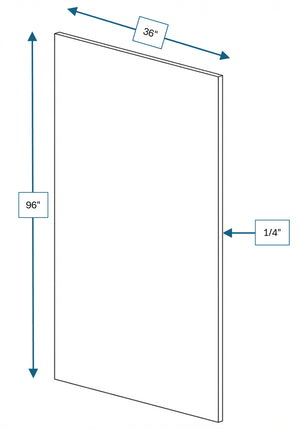 Knightsbridge Brown Raised Panel Island Panel 36 in. x 90 in.
