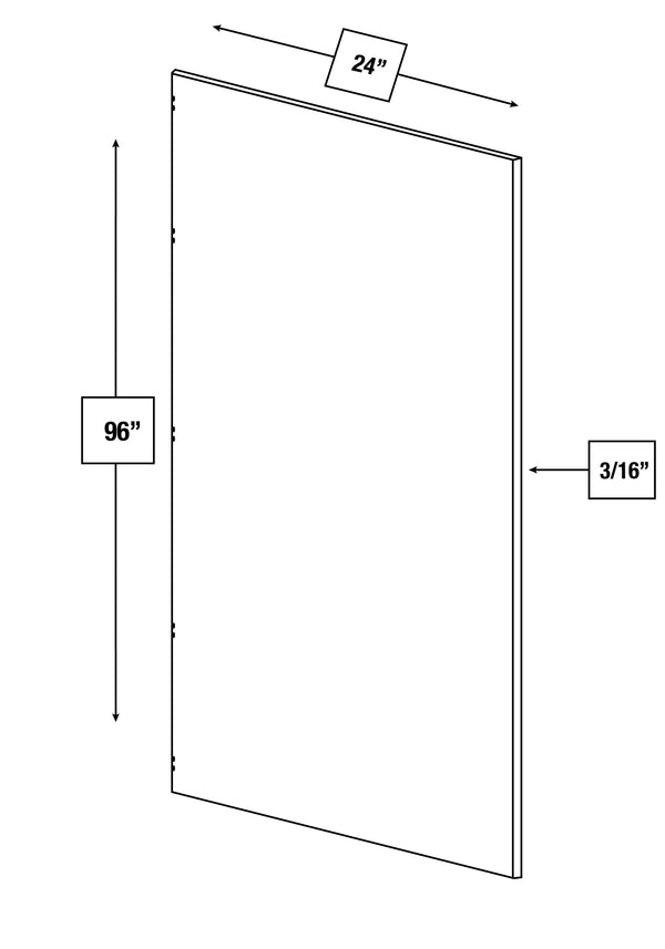 Brentwood Fawn Slim Shaker Island Panel 36 in. x 90 in.