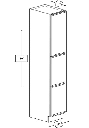 Arctic Mist Slim Shaker 18 in. x 24 in. x 96 in. Pantry Cabinet