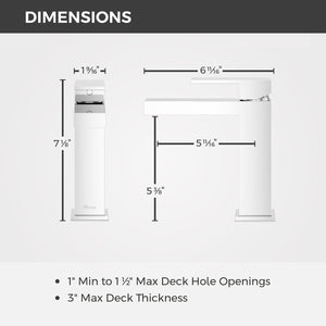 Dumont Bathroom Faucet Single Control 1 Handle Polished Chrome