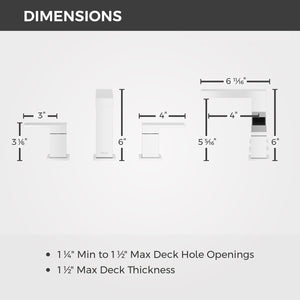 Dumont Bathroom Faucet 8In Widespread 2 Handle Polished Chrome