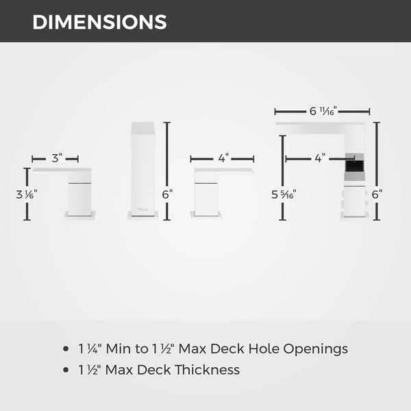 Dumont Bathroom Faucet 8In Widespread 2 Handle Polished Chrome