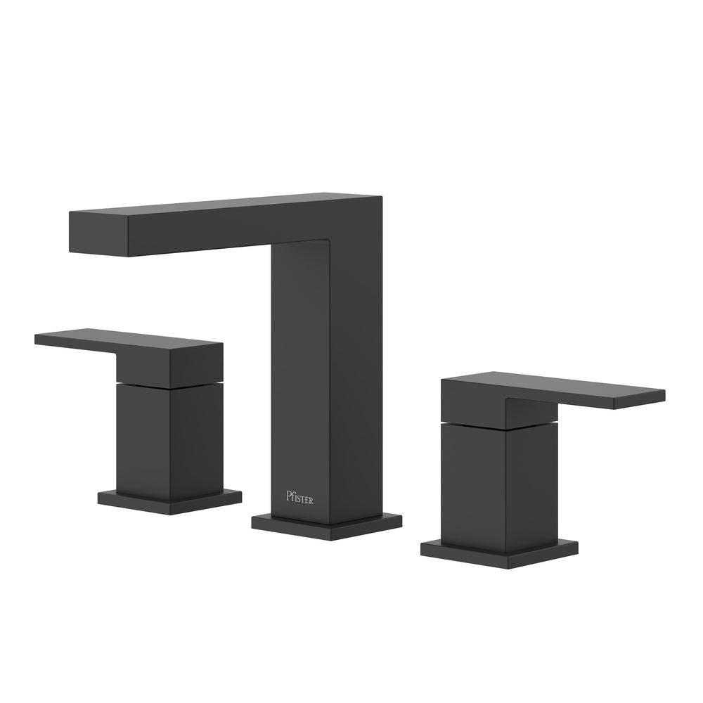 Dumont Bathroom Faucet 8In Widespread 2 Handle Spot Defense Matte Black