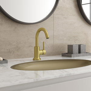 Tenet Bathroom Faucet 1-Handle Brushed Gold