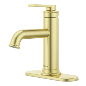 Havenridge Bathroom Faucet Single Control 1 Handle Brushed Gold