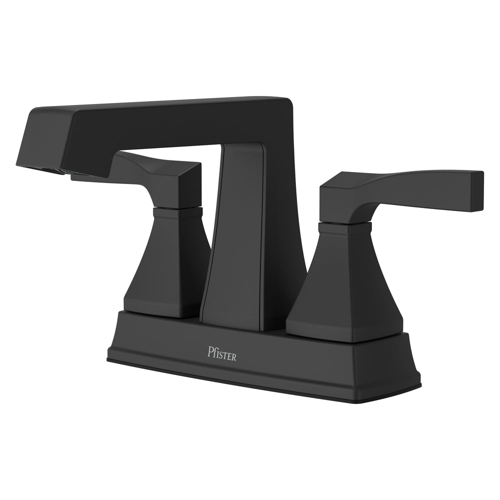 Holliston Bathroom Faucet 4In Centerset 2 Handle Spot Defense Matte Black