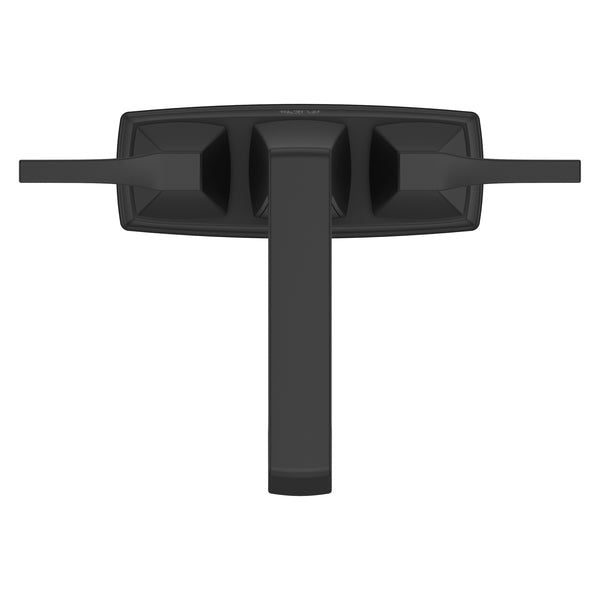 Holliston Bathroom Faucet 4In Centerset 2 Handle Spot Defense Matte Black