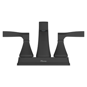 Holliston Bathroom Faucet 4In Centerset 2 Handle Spot Defense Matte Black