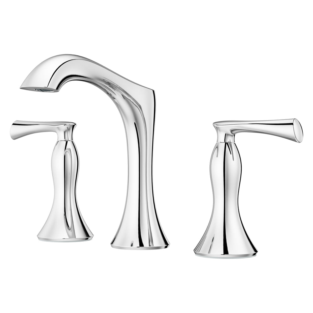 Rhen Bathroom Faucet Widespread Faucet 2-Handle Polished Chrome