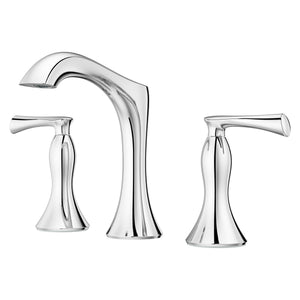 Rhen Bathroom Faucet Widespread Faucet 2-Handle Polished Chrome