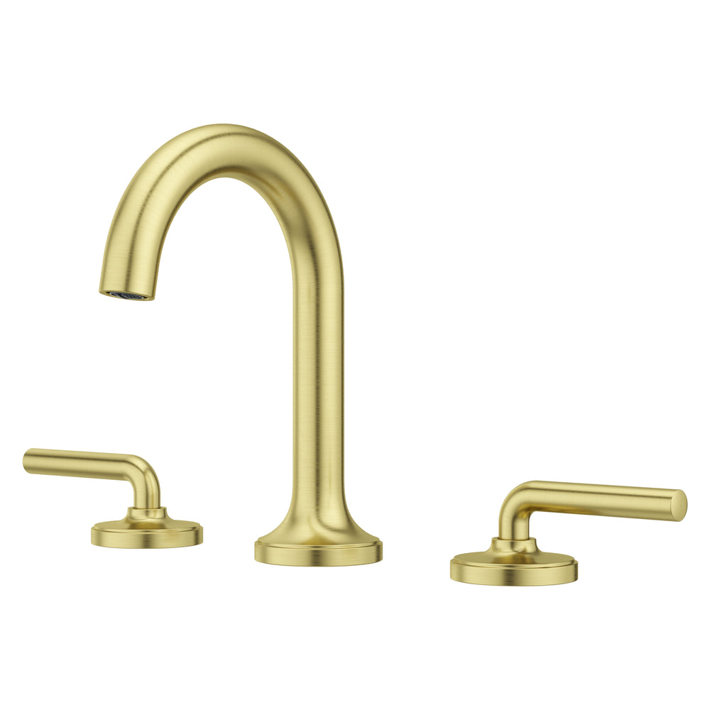 Tenet Bathroom Faucet Widespread Faucet 2-Handle Brushed Gold