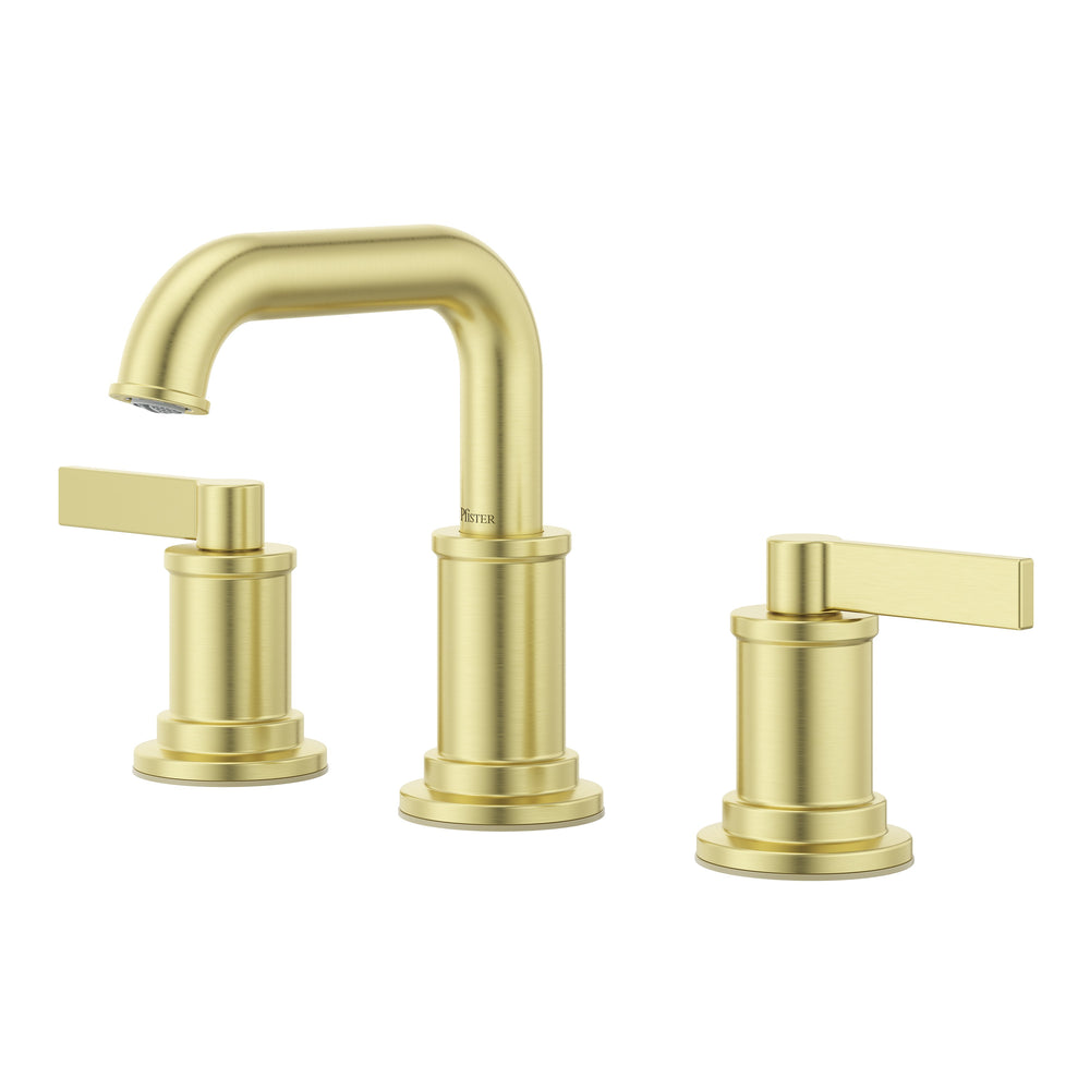 Havenridge Bathroom Faucet 8In Widespread 2 Handle Brushed Gold