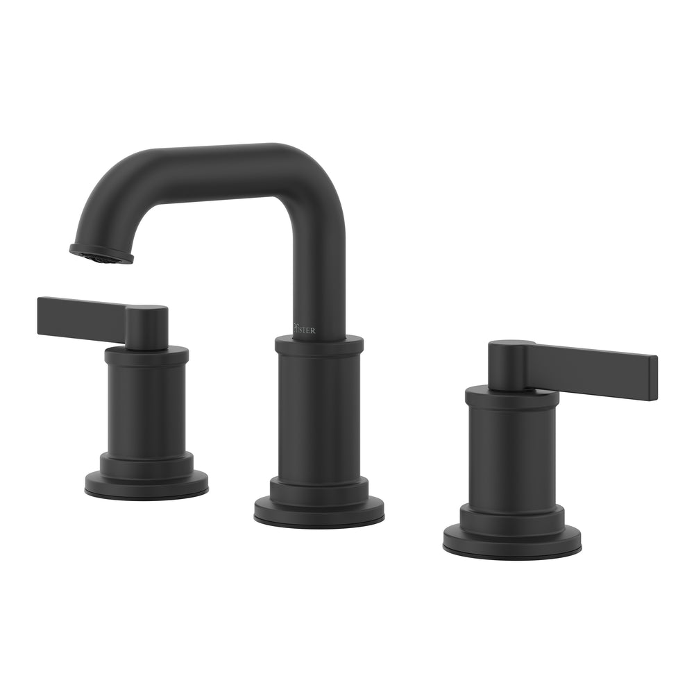 Havenridge Bathroom Faucet 8In Widespread 2 Handle Spot Defense Matte Black