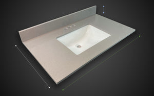 Pronto Vanity Manhattan Gray Quartz Top