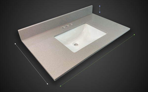 Pronto Vanity Manhattan Gray Quartz Top