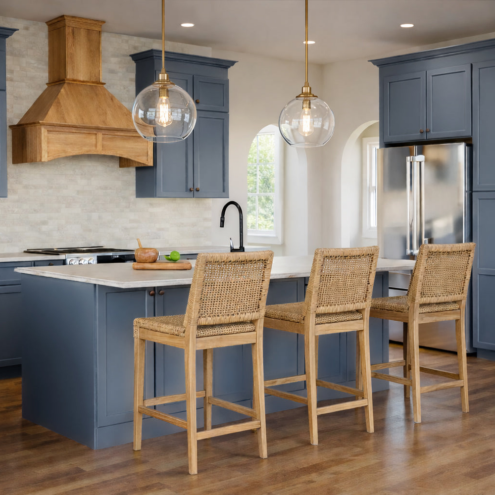 Broad Creek Blue Bevel Shaker Cabinets