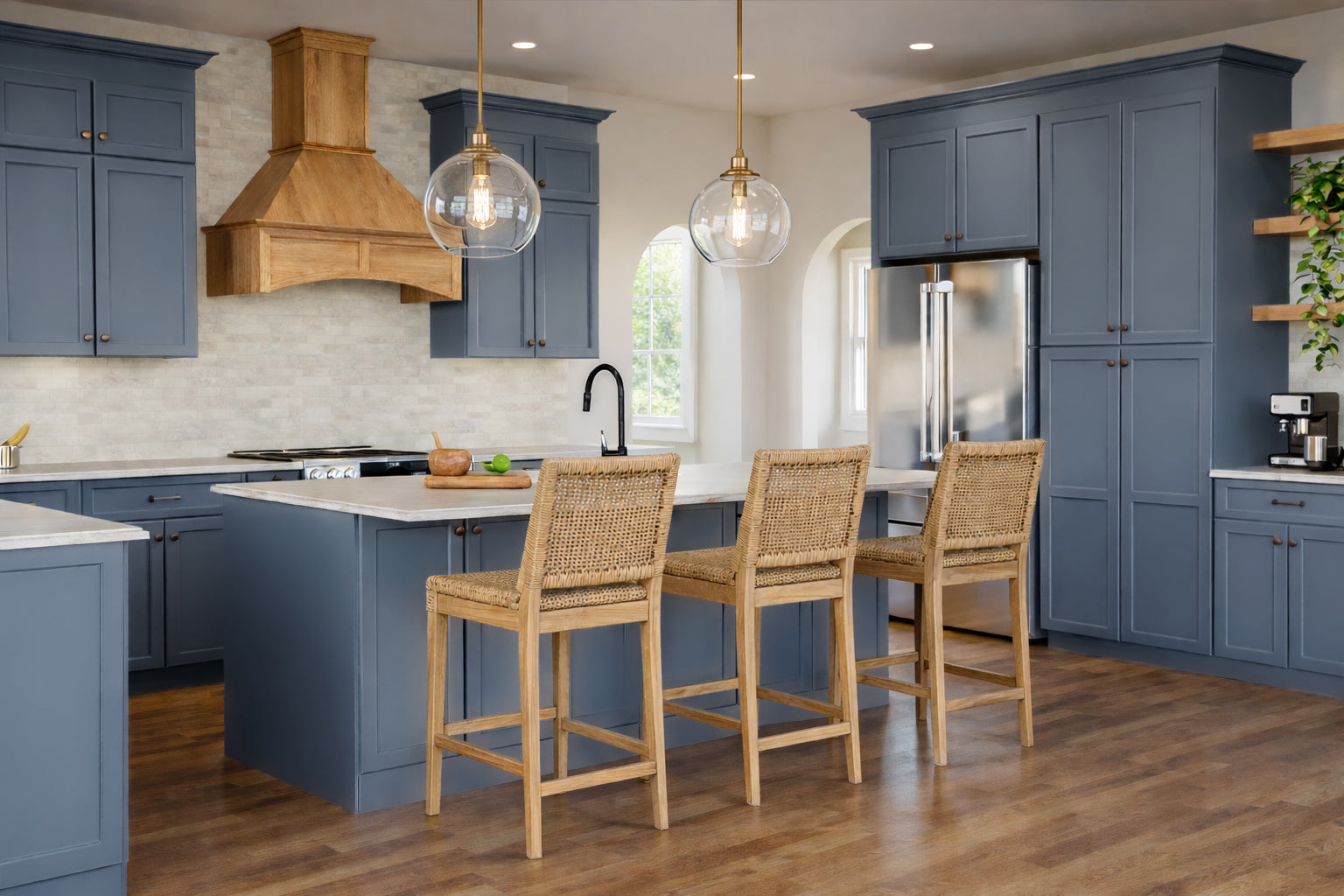 Broad Creek Blue Bevel Shaker Sample