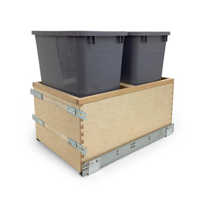 Double Pull Out Waste Bin 18"