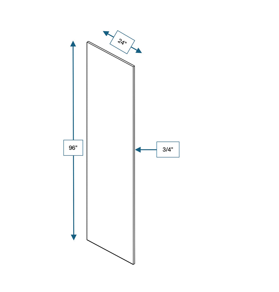 Spring Hill Hickory Shaker Shelving 24 in. x 96 in.