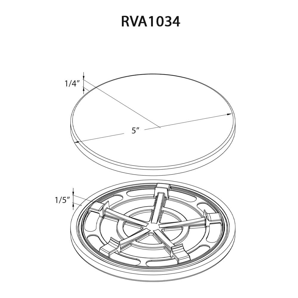 Drain Cover for Kitchen Sink and Garbage Disposal Matte White