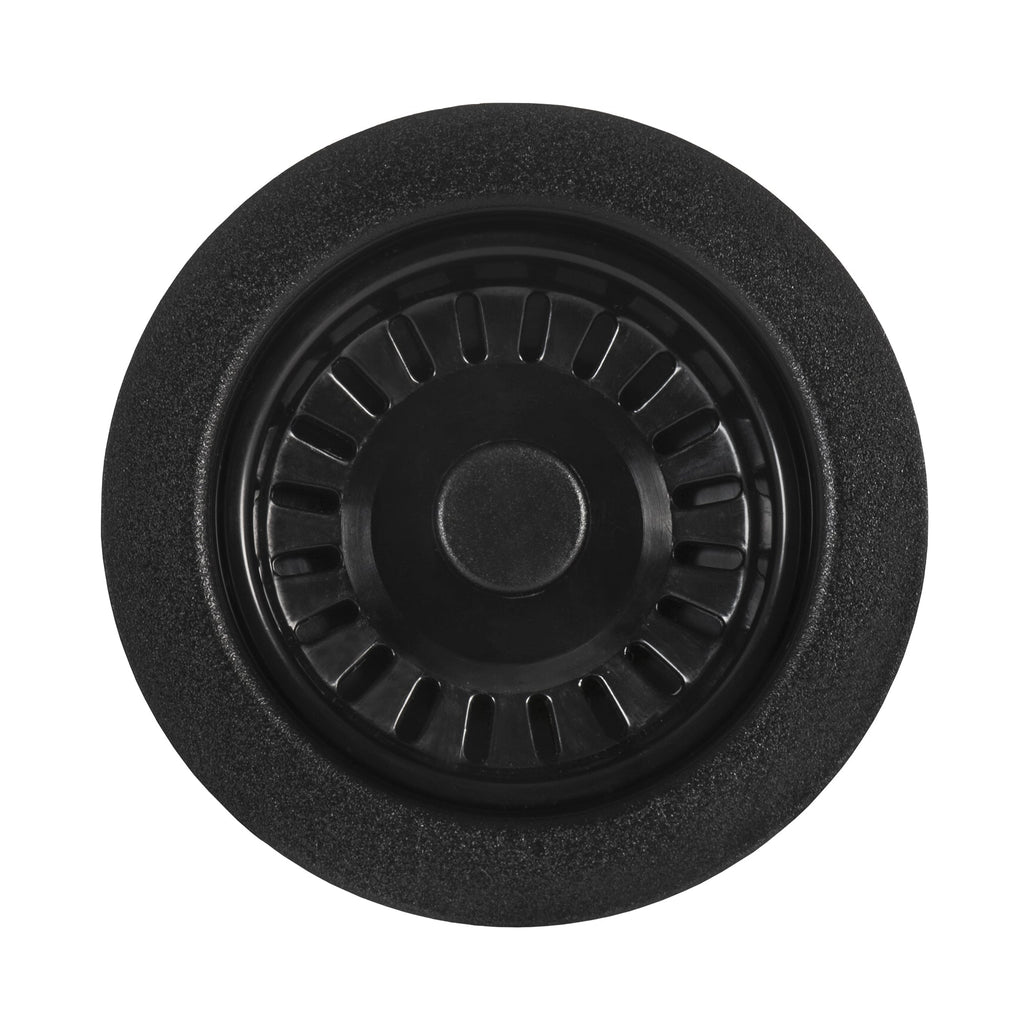 Kitchen Sink Basket Strainer Drain Assembly Matte Black