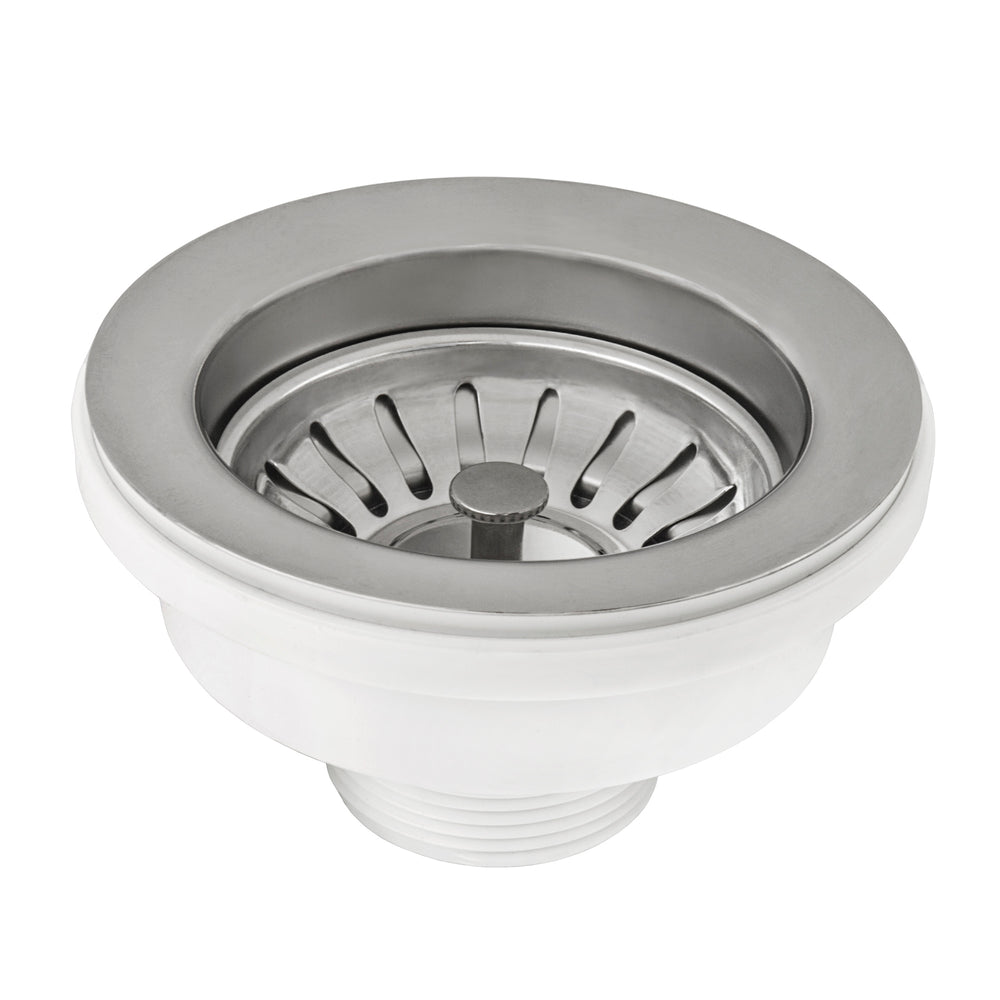 Kitchen Sink Basket Strainer Drain Assembly Stainless Steel