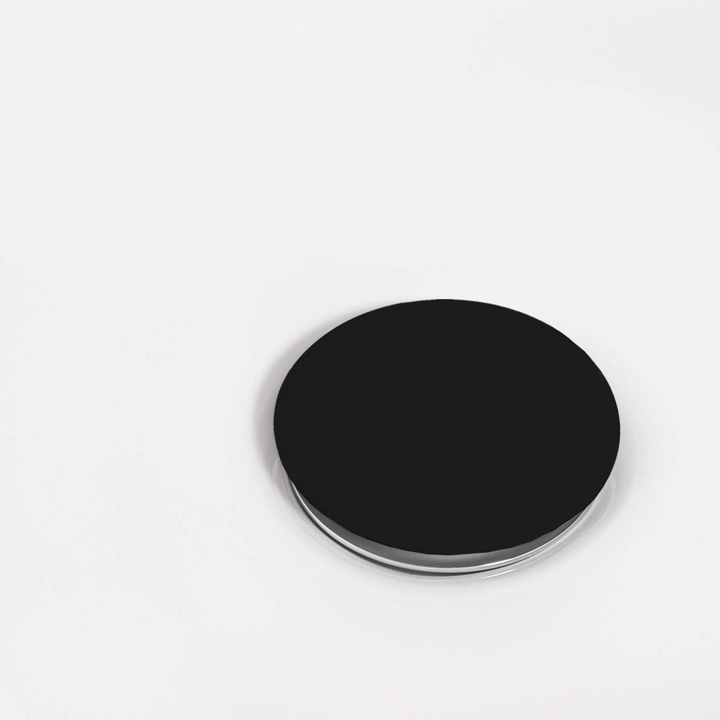 Ceramic Top Push Pop Up Drain Black