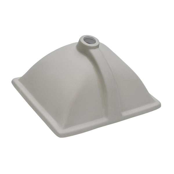 Vanity Sink 20 x 15 Undermount White Rectangular Porcelain Ceramic with Overflow
