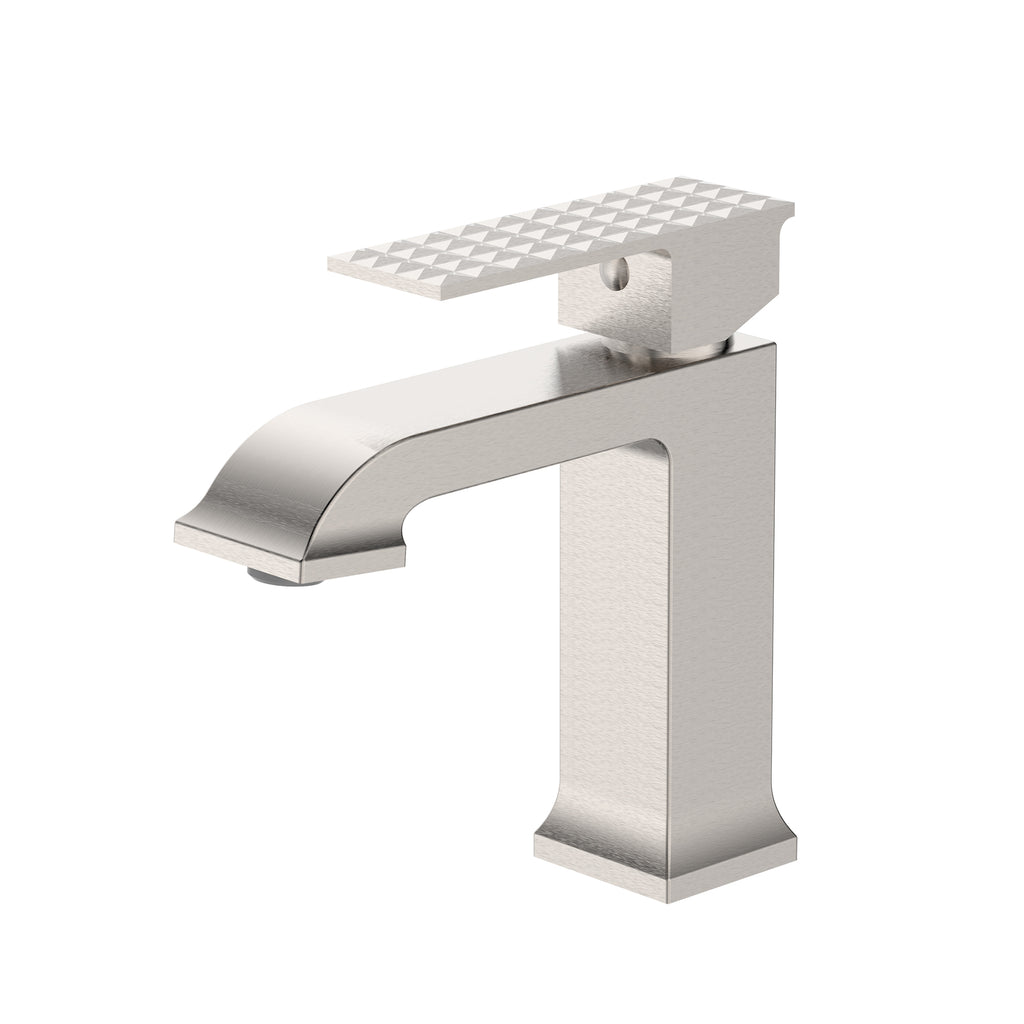 Decora Single Handle Square Bathroom Faucet in Brushed Nickel  - RVF5132BN
