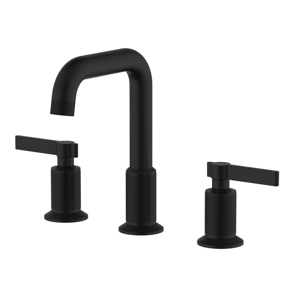 Barolo Two Handle Widespread Bathroom Faucet in Matte Black- RVF5236MB