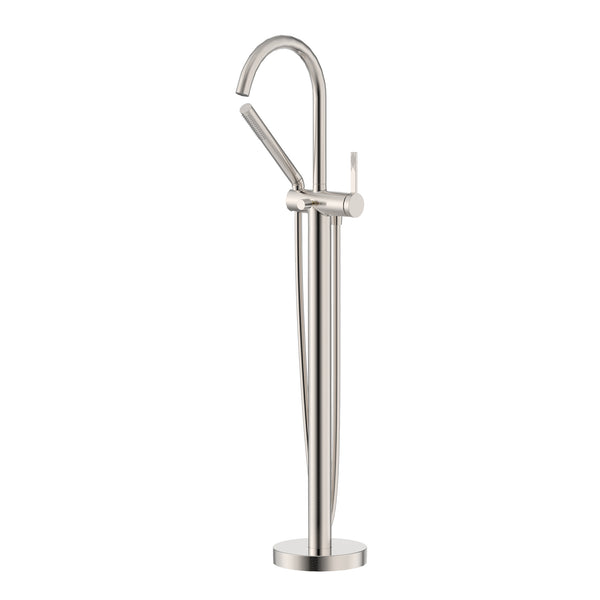Lucia Single Handle Freestanding Tub Bathroom Faucet in Brushed Nickel – RVF5338BN