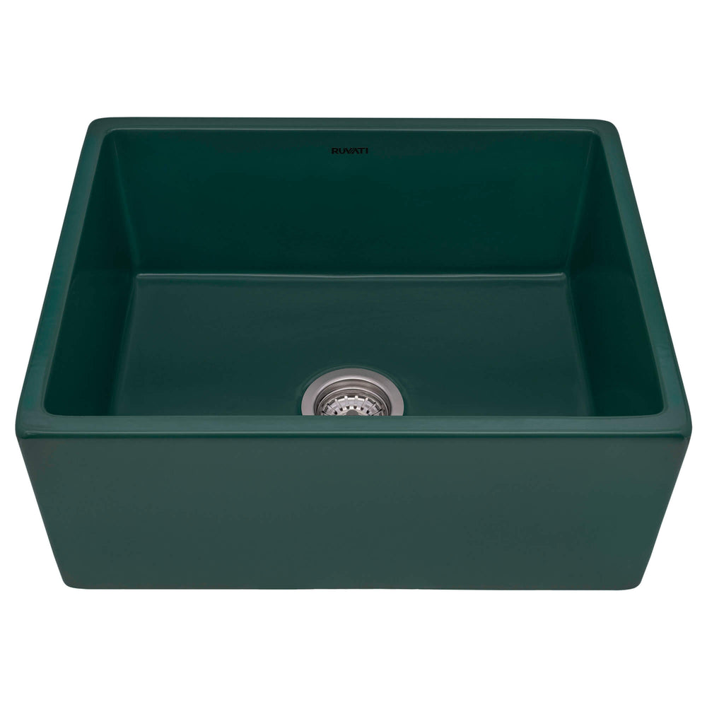 23" Fireclay Farmhouse Kitchen Laundry Utility Sink Emerald Green