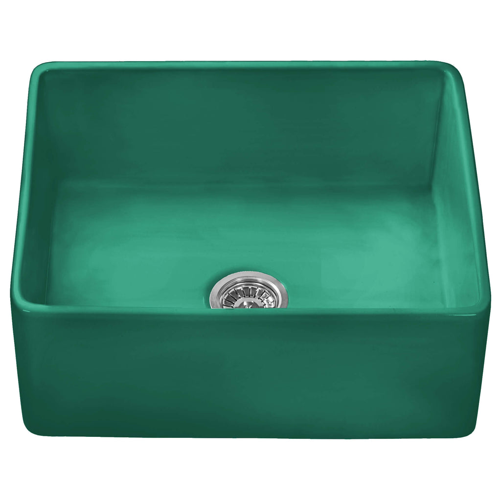 23" Fireclay Farmhouse Kitchen Laundry Utility Sink Emerald Green