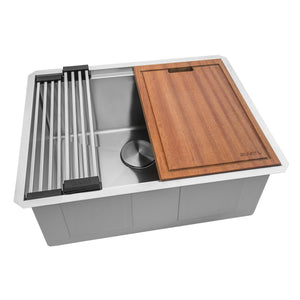 27 x 19 x 12 inch Deep Laundry Utility Workstation Sink Undermount 16 Gauge
