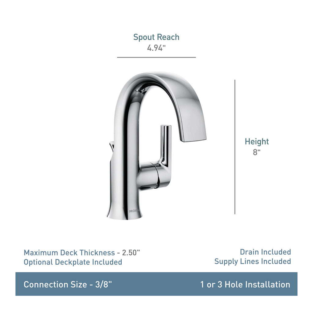 MOEN® One-Handle High Arc Bath Faucet Chrome