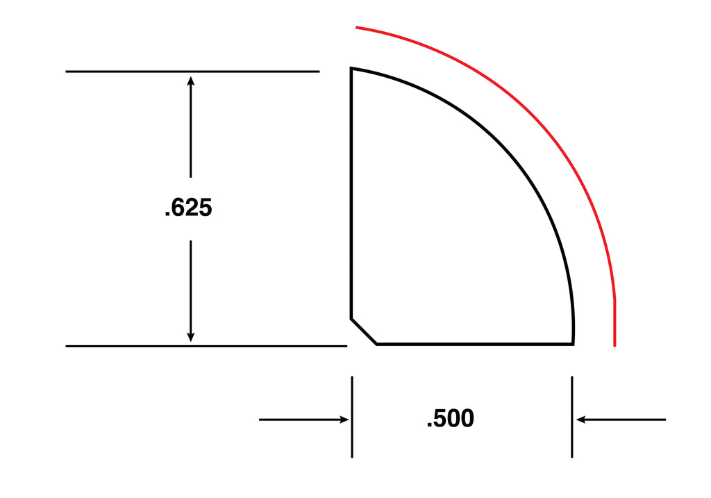 Shoe Molding 8 ft. x .5 in. x .625 in. White