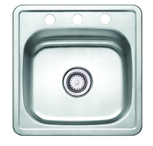 Cascata Stainless Steel Sink Topmount 19 inch 20 Gauge