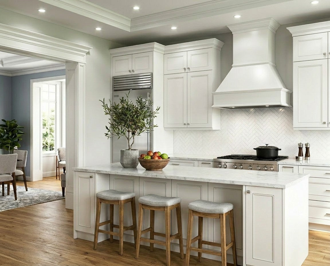Harbour Town White Bevel Shaker Sample