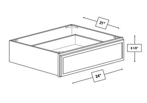 Brentwood Fawn Slim Shaker 24 in. Vanity Knee Drawer