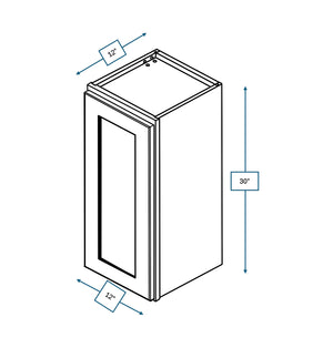 Annapolis Blue 12 in. Wide x 12 in. Deep x 36 in. Tall - Wall Shaker Cabinet