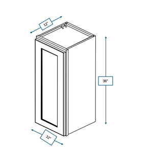 Builder's Pride White 12 in. Wide x 12 in. Deep x 36 in. Tall - Wall Shaker Cabinet